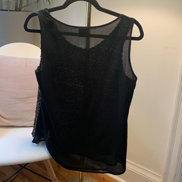 Sequin sheer backed tank top - Picture 2 of 2